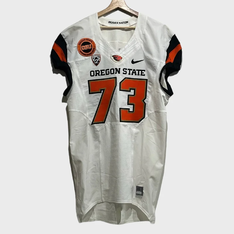 Football Jersey Short Sleeve-2016 Oregon State OSU Beavers Game Worn Football Jersey L