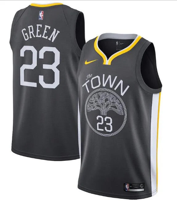 Basketball Jersey Tie-Dye-Men's Golden State Warriors Black #23 Draymond Green Statement Edition Swingman Stitched Basketball Jersey