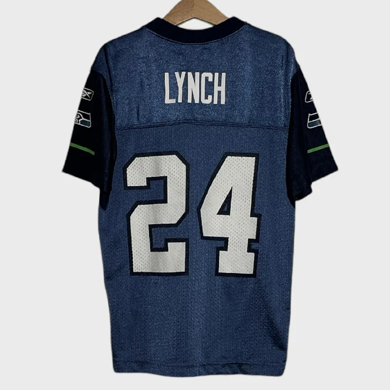 Football Jersey Championship-Marshawn Lynch Seattle Seahawks Jersey Youth S