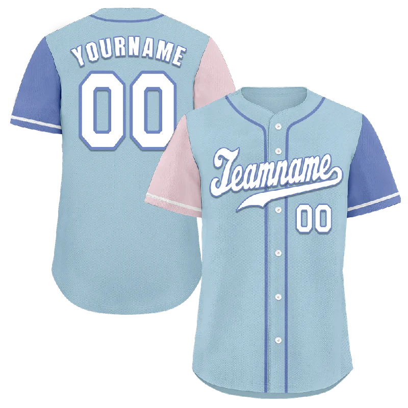 Baseball Jersey Modern-Custom Aqua Two Tone White Authentic Baseball Jersey