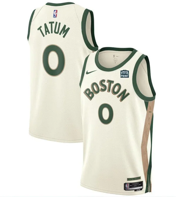 Basketball Jersey Mesh-Men's Boston Celtics #0 Jayson Tatum White 2023-24 City Edition Stitched Basketball Basketball Jersey