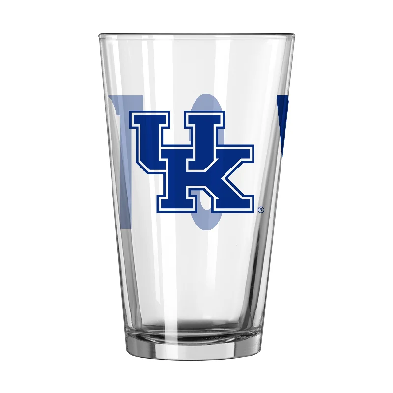 Team Mug Abstract-Kentucky 16oz Overtime Pint Glass