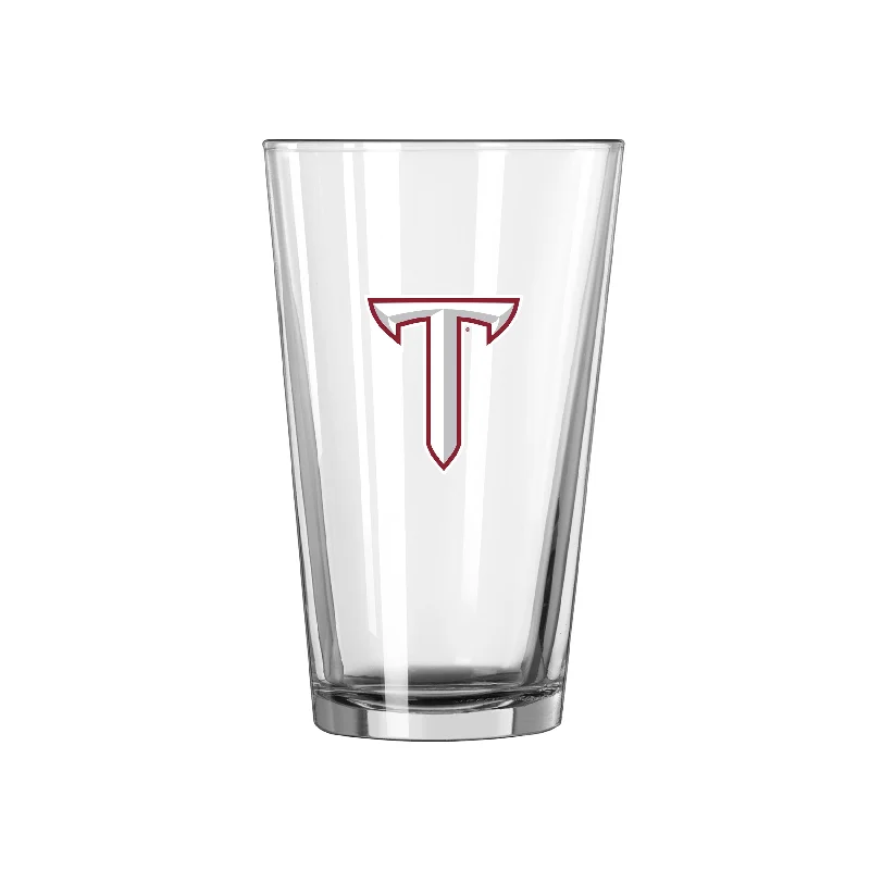 Team Mug Hot Chocolate-Troy 16oz Logo Pint Glass