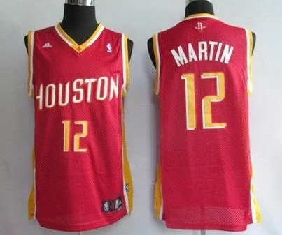 Basketball Jersey Custom-Rockets 12 Martins Red Basketball Jerseys