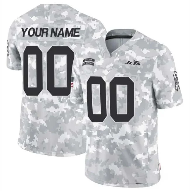 Football Jersey Travel-Custom NY.Jets Active Player 2024 F.U.S.E Arctic Camo Salute To Service Limited Stitched Football Jersey