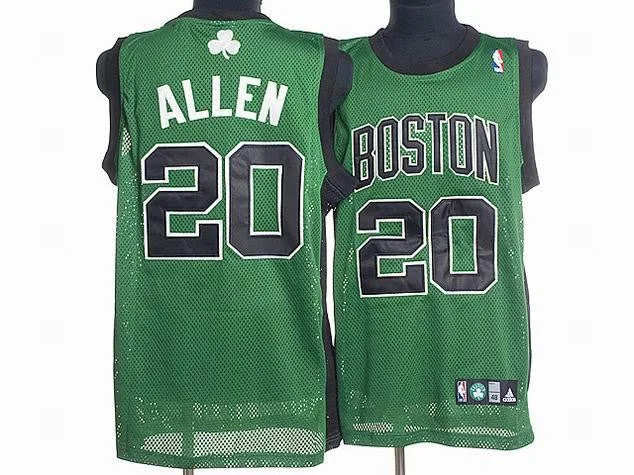 Basketball Jersey Comfortable-Celtics 20 Ray Allen Green-black Number Basketball Jerseys