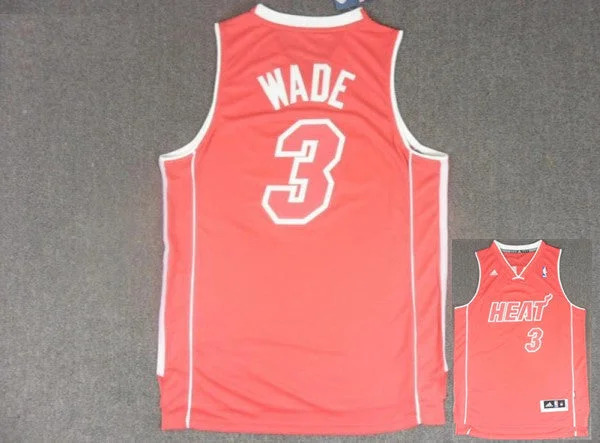 Basketball Jersey Navy-Heat 3 Wade Red Christmas Edition Basketball Jerseys