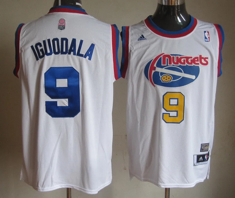 Basketball Jersey Urban-Nuggets 9 Iguodala White Basketball Jerseys