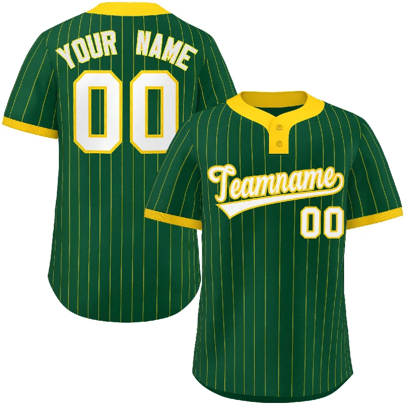 Baseball Jersey Budget-Friendly-Custom Gold Gold Stripe Fashion Authentic Two-Button Baseball Jersey