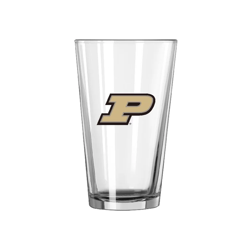 Team Mug Corporate Gift-Purdue 16oz Logo Pint Glass