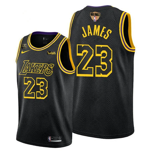 Basketball Jersey Basketball Grandma-Men's Los Angeles Lakers #23 LeBron James 2020 Western Conference Champions Black Mamba Inspired Stitched Basketball Jersey