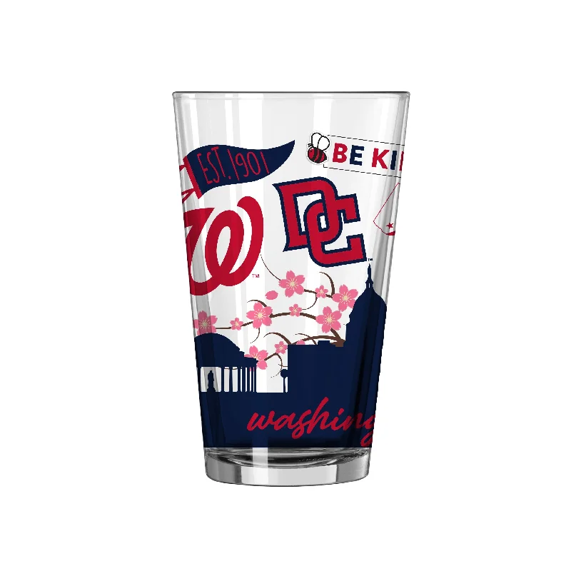 Team Mug Cousin-Washington Nationals 16oz Native Pint Glass