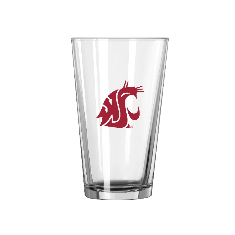 Team Mug Baseball-Washington State 16oz Logo Pint Glass