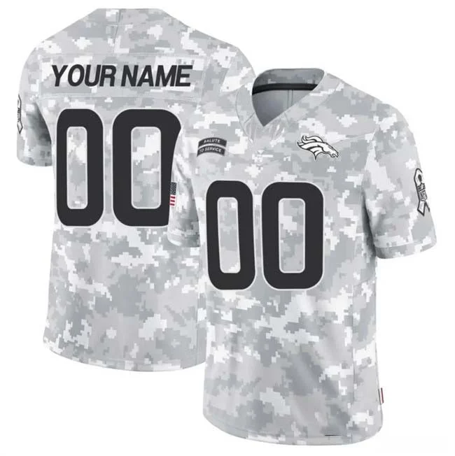 Football Jersey Football Brother-Custom D.Broncos Active Player 2024 F.U.S.E Arctic Camo Salute To Service Limited Stitched Football Jersey