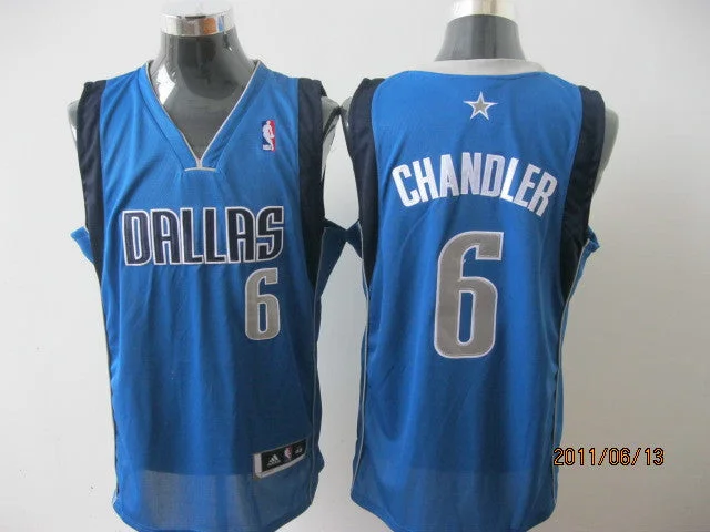 Basketball Jersey Quick-Dry-Mavericks 6 Chandler Light Blue Basketball Jerseys