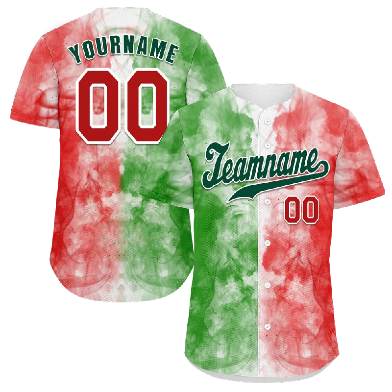 Baseball Jersey Training-Custom Green Pink Graffiti Pattern Green Authentic Baseball Jersey