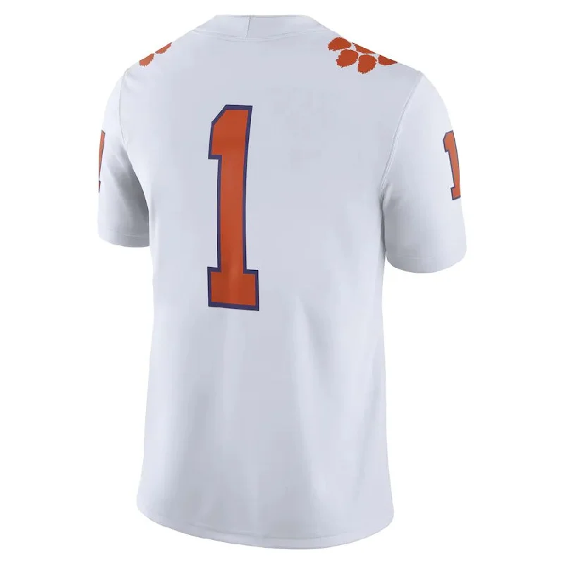 Football Jersey Quarterback-#1 C.Tigers Home Game Jersey  Football Jersey White Stitched American College Jerseys