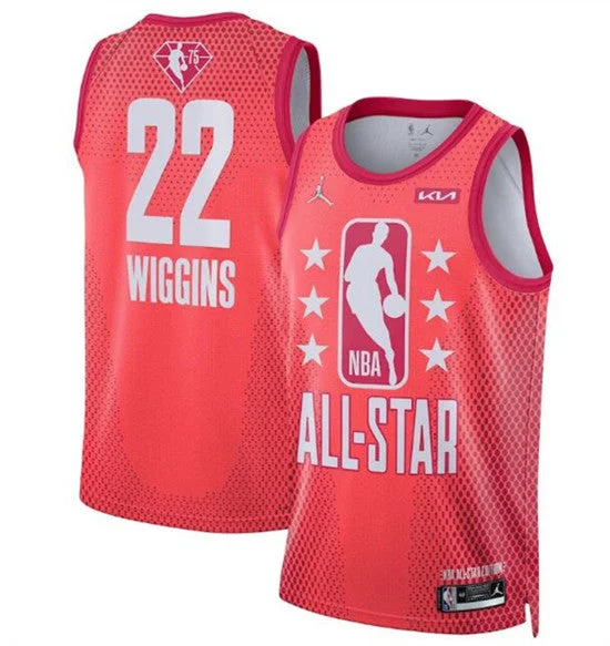 Basketball Jersey Streetball-Men's 2022 All-Star #22 Andrew Wiggins Maroon Stitched Basketball Jersey