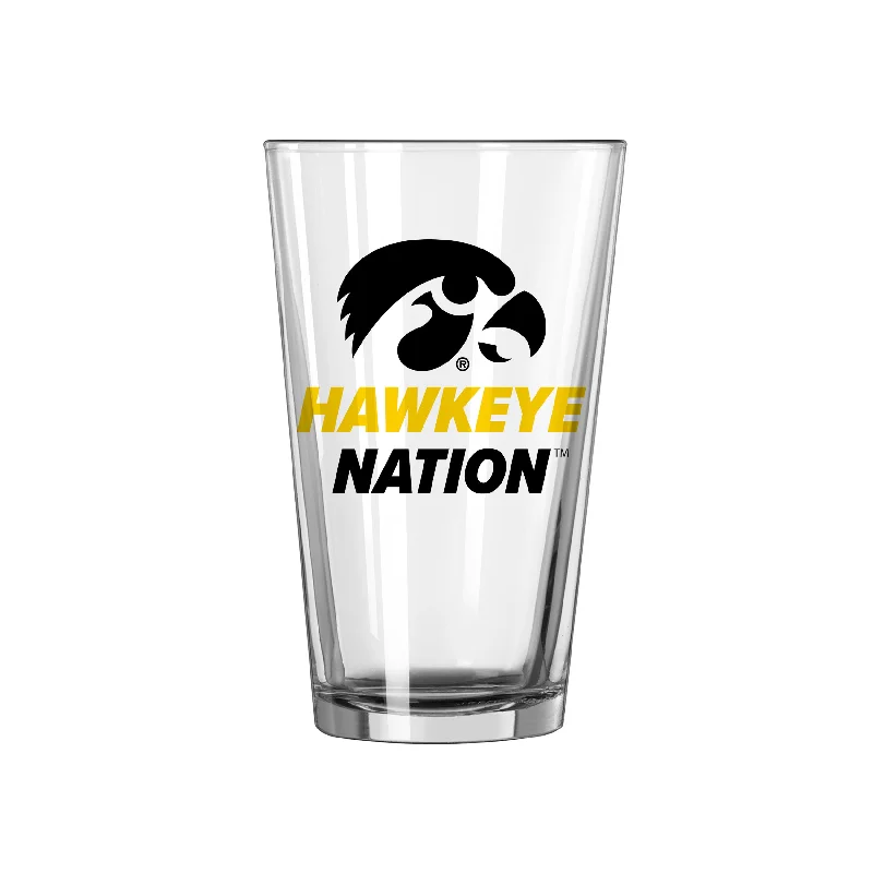 Team Mug Travel-Iowa 16oz Slogan Pint Glass