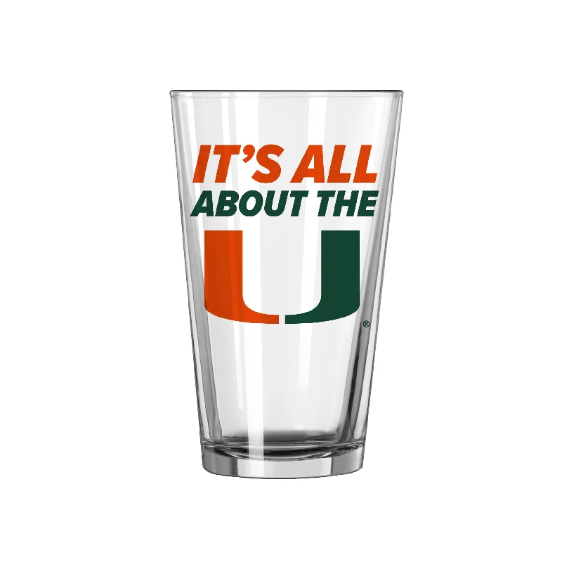 Team Mug Nature-Miami 16oz Slogan Pint Glass