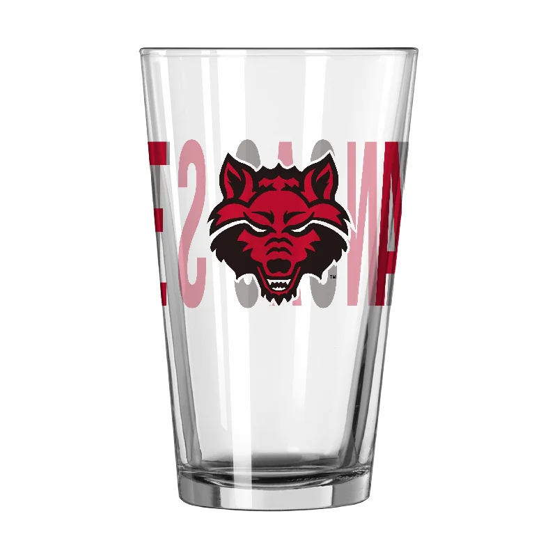 Team Mug Unique-Arkansas State 16oz Overtime Pint Glass