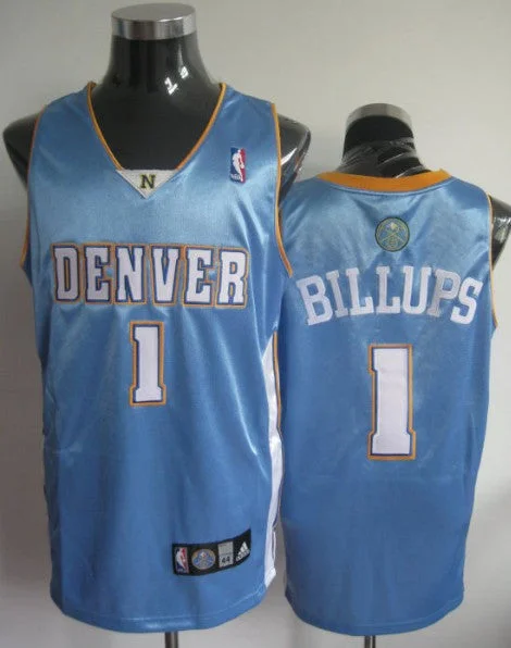 Basketball Jersey Best Deals-Nuggets 1 Chauncey Billups Light Blue Basketball Jerseys