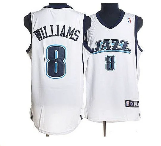 Basketball Jersey Winter-Jazz 8 Deron Williams White Basketball Jerseys