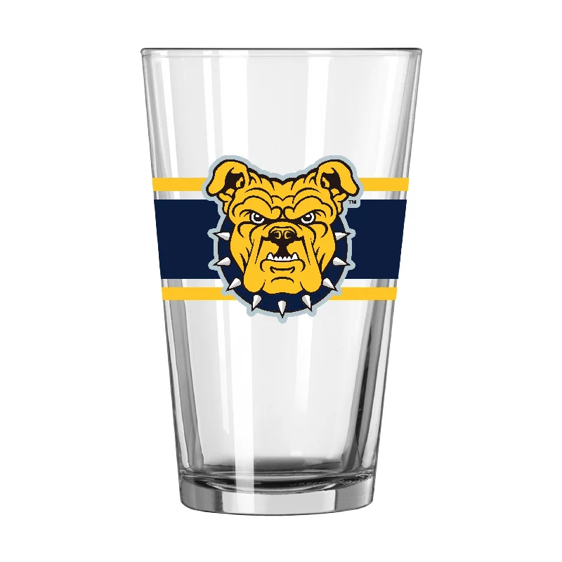 Team Mug Photo-NC A&T 16oz Stripe Pint Glass