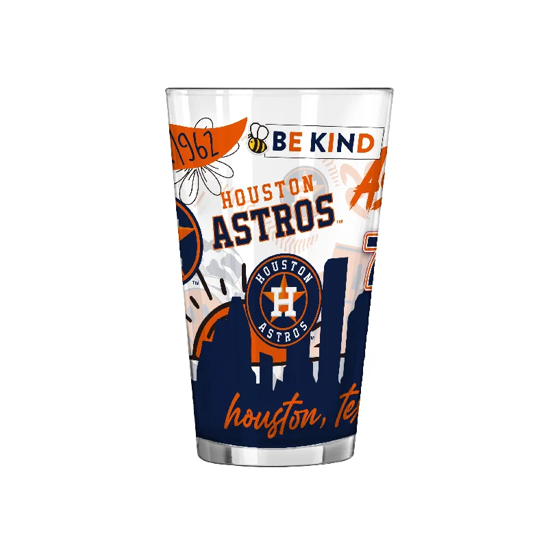 Team Mug Christmas-Houston Astros 16oz Native Pint Glass