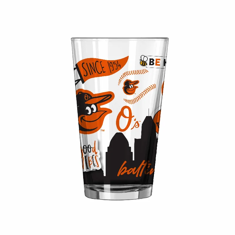 Team Mug Father’s Day-Baltimore Orioles 16oz Native Pint Glass