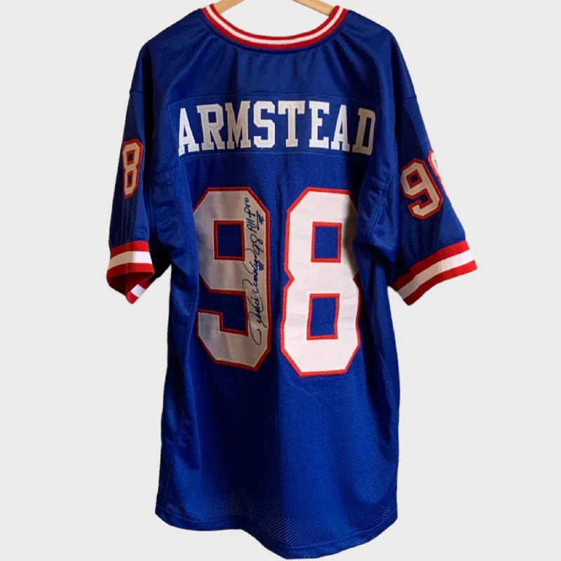 Football Jersey Vintage-Vintage Jessie Armstead New York Giants Autographed Jersey