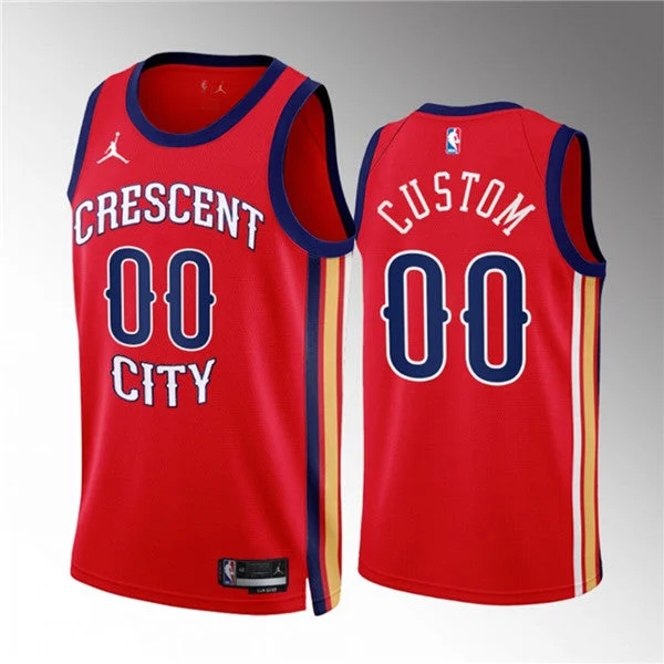 Basketball Jersey Oversized-Men's New Orleans Pelicans Active Player Custom Red 2022/23 Statement Edition Stitched Basketball Basketball Jersey