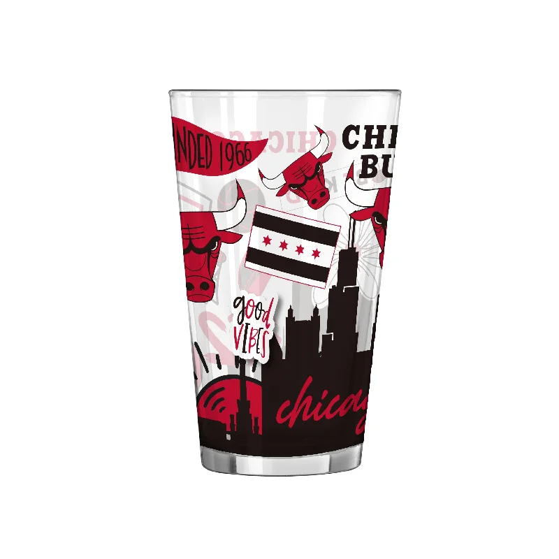 Team Mug Uncle-Chicago Bulls 16oz Native Pint Glass