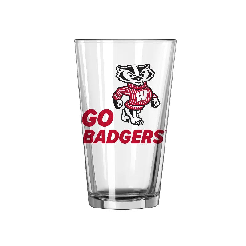 Team Mug Grandpa-Wisconsin 16oz Slogan Pint Glass