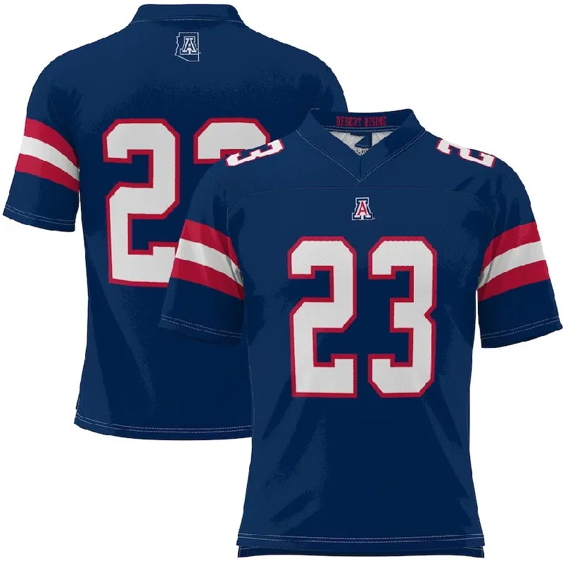 Football Jersey Halloween-#23 A.Wildcats GameDay Greats Desert Rising Football Jersey - Navy Stitched American College Jerseys