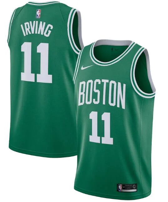 Basketball Jersey Orange-Men's Boston Celtics Green #11 Kyrie Irving Icon Edition Stitched Basketball Jersey