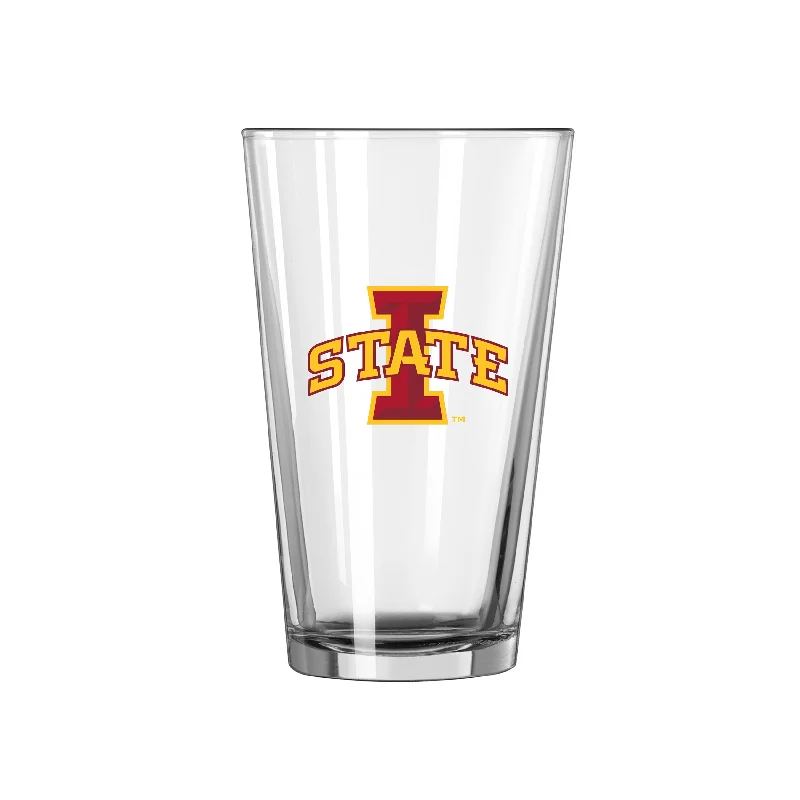 Team Mug Retro-Iowa State 16oz Logo Pint Glass