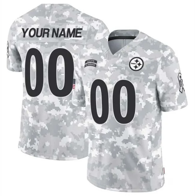 Football Jersey Office-Custom P.Steelers Active Player 2024 F.U.S.E Arctic Camo Salute To Service Limited Stitched Football Jersey