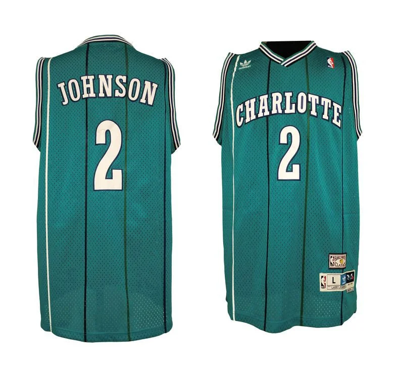 Basketball Jersey Pop Culture-Bobcats 2 Johnson Green Basketball Jerseys