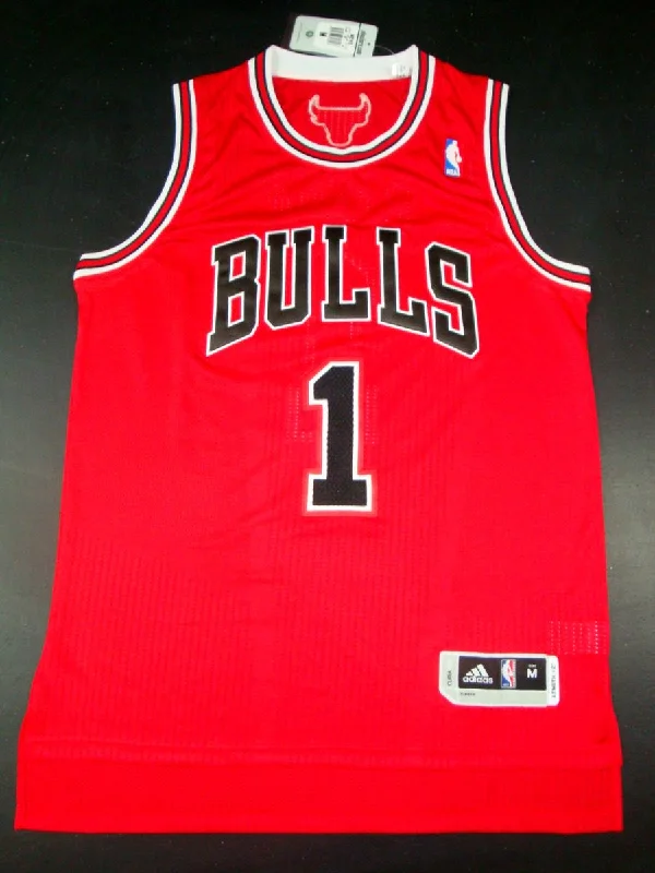 Basketball Jersey Finals-Bulls 1 Rose Red AAA Basketball Jerseys