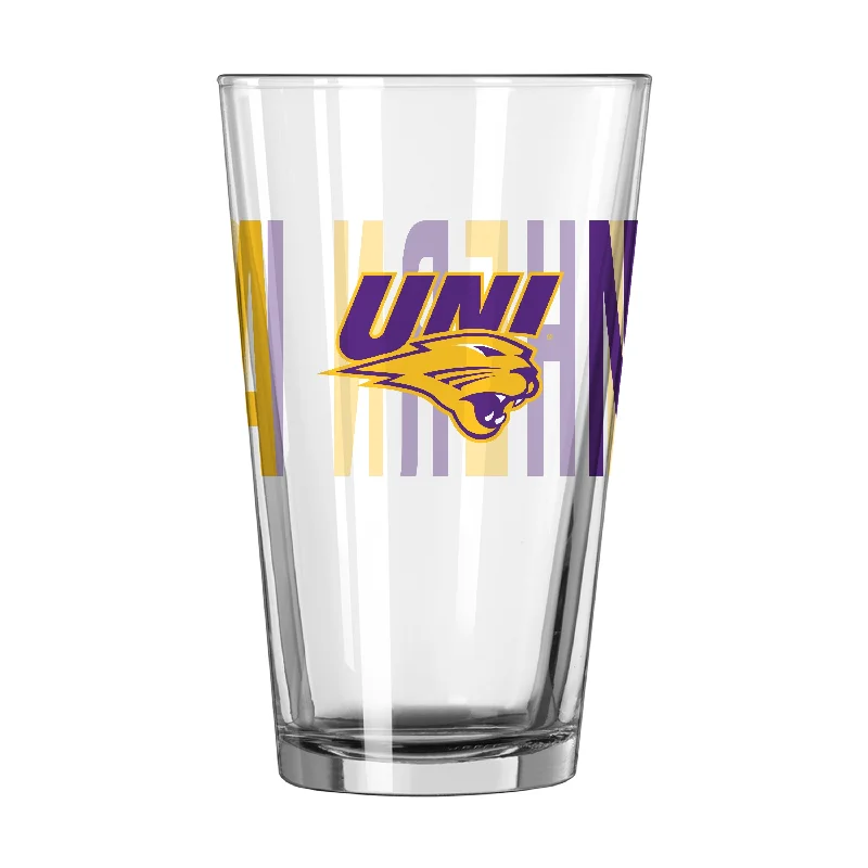 Team Mug Cappuccino-Northern Iowa 16oz Overtime Pint Glass