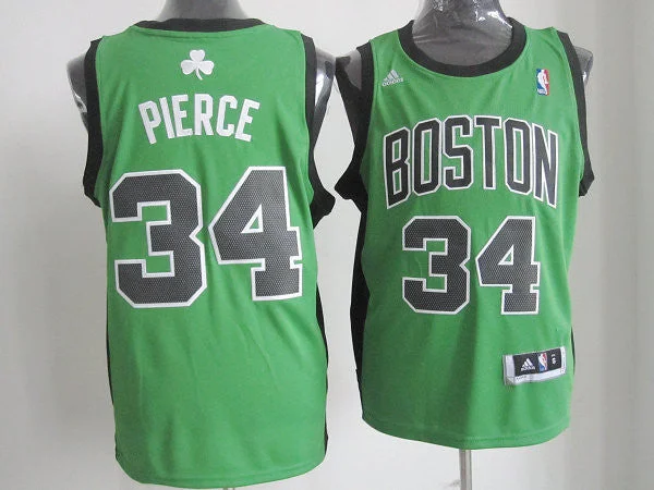 Basketball Jersey Artistic-Celtics 34 Pierce Green&Black Basketball Jerseys