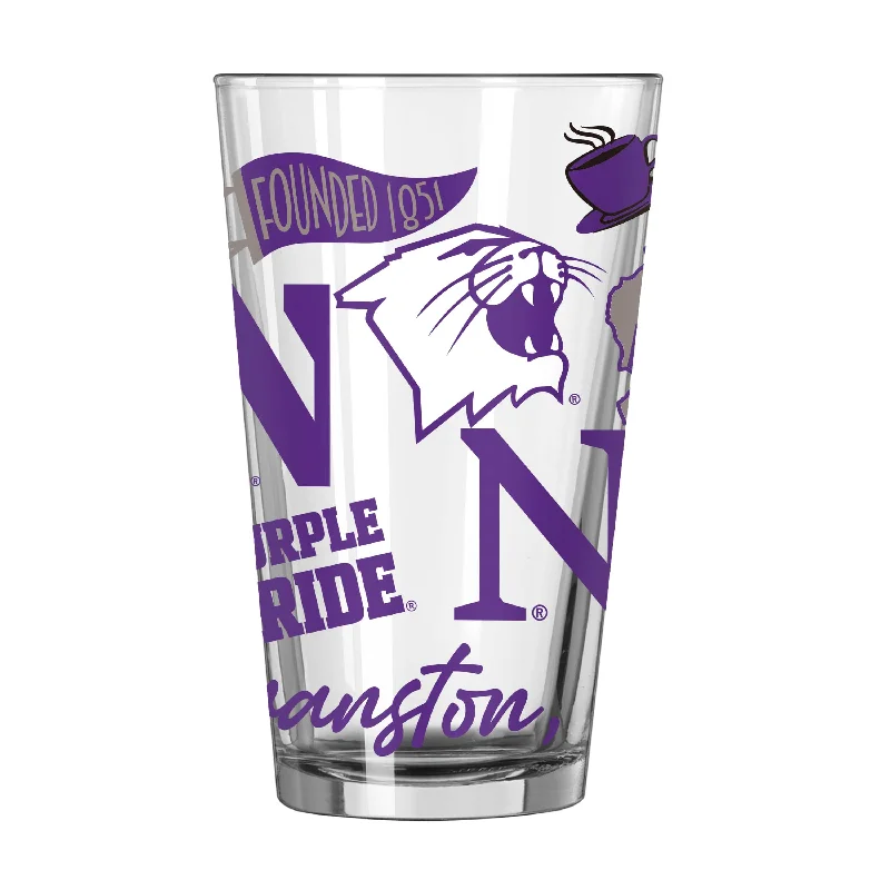 Team Mug Bridesmaid-Northwestern 16oz Native Pint Glass