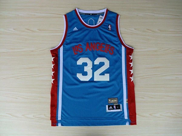 Basketball Jersey Affordable-Clippers 32 Griffin Blue Hardwood Classics Swingman Basketball Jerseys