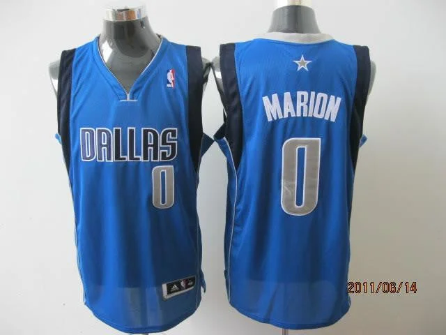 Basketball Jersey Women-Mavericks 0 Marion Light Blue Basketball Jerseys