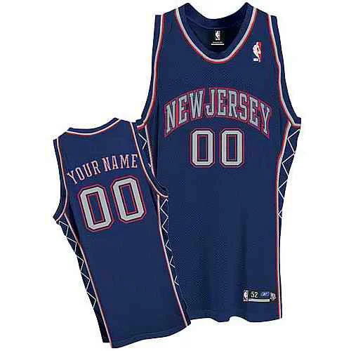 Basketball Jersey Viral-New Basketball Jersey Nets Custom blue Road Basketball Jersey - 2008 version