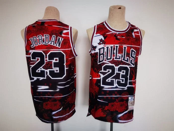 Basketball Jersey White-Men's Chicago Bulls #23 Michael Jordan Red/Black Stitched Basketball Jersey