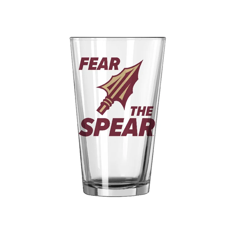 Team Mug Beach-Florida State 16oz Slogan Pint Glass