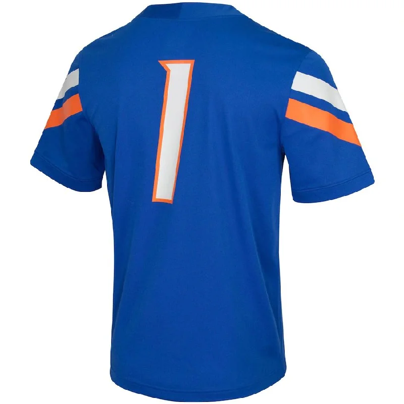 Football Jersey Rookie-#1 B.State Broncos Untouchable Football Jersey Royal Stitched American College Jerseys