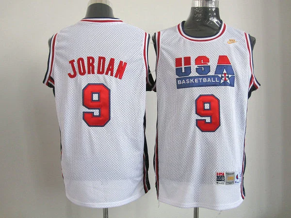 Basketball Jersey Movie-Themed-Team USA 9 Jordan White m&n Basketball Jerseys